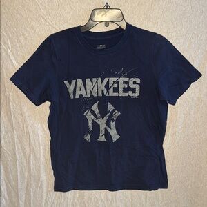 Boys Navy Yankees T-Shirt